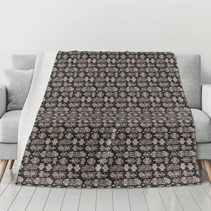 Gothic Tan Flannel Breathable Blanket 4 Sizes DeRose Seasonal