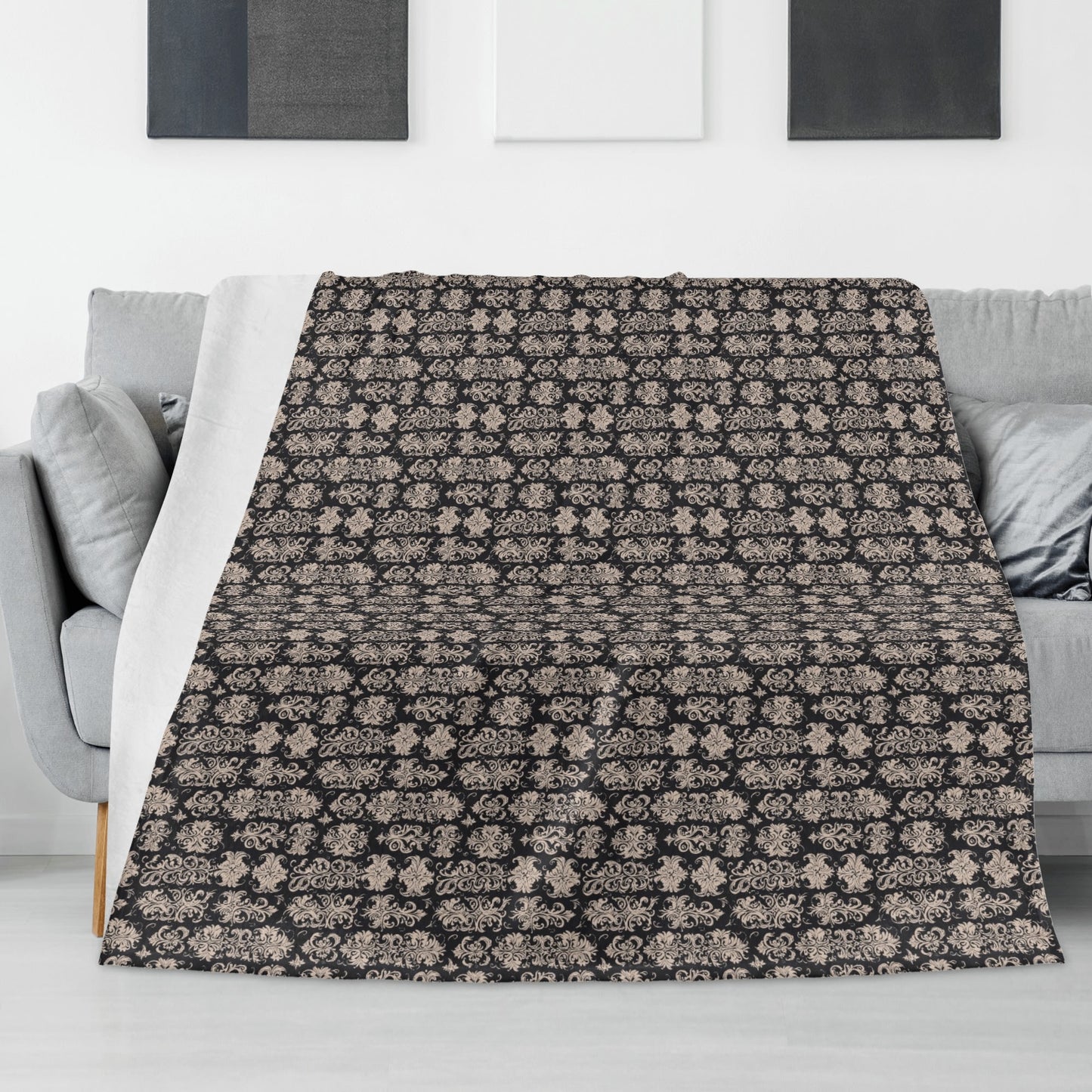 Gothic Tan Flannel Breathable Blanket 4 Sizes DeRose Seasonal