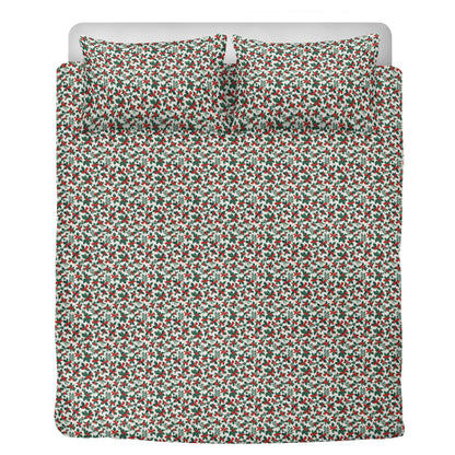 Holly Bows 3 Pcs Beddings DeRose Seasonal