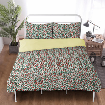 Holly Bows 3 Pcs Beddings DeRose Seasonal