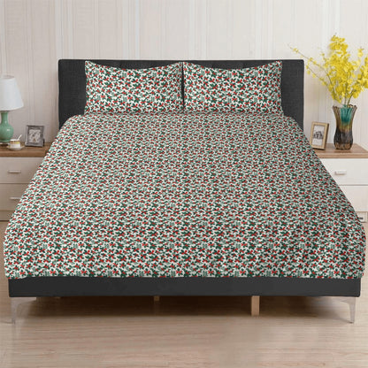 Holly Bows 3 Pcs Beddings DeRose Seasonal