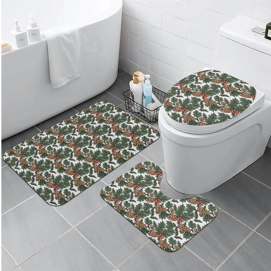 Holly Pine Bathroom Toilet Set DeRose Seasonal