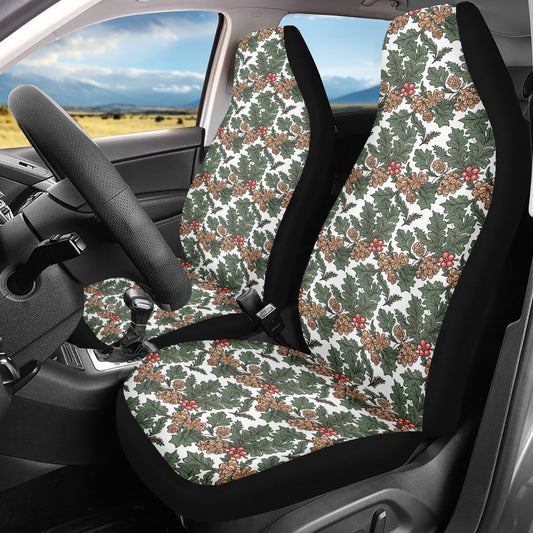 Holly Pine Microfiber Car Seat Covers - 3Pcs DeRose Seasonal