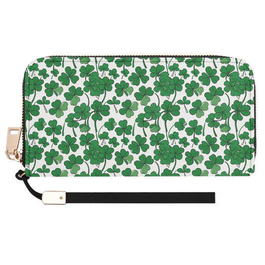 Little Clover Leather Zipper Wristlet Wallet DeRose Seasonal