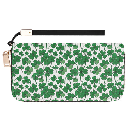 Little Clover Leather Zipper Wristlet Wallet DeRose Seasonal