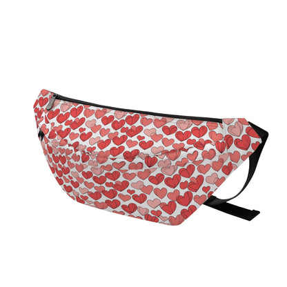 Little Red Hearts Fanny Pack DeRose Seasonal