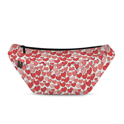 Little Red Hearts Fanny Pack DeRose Seasonal