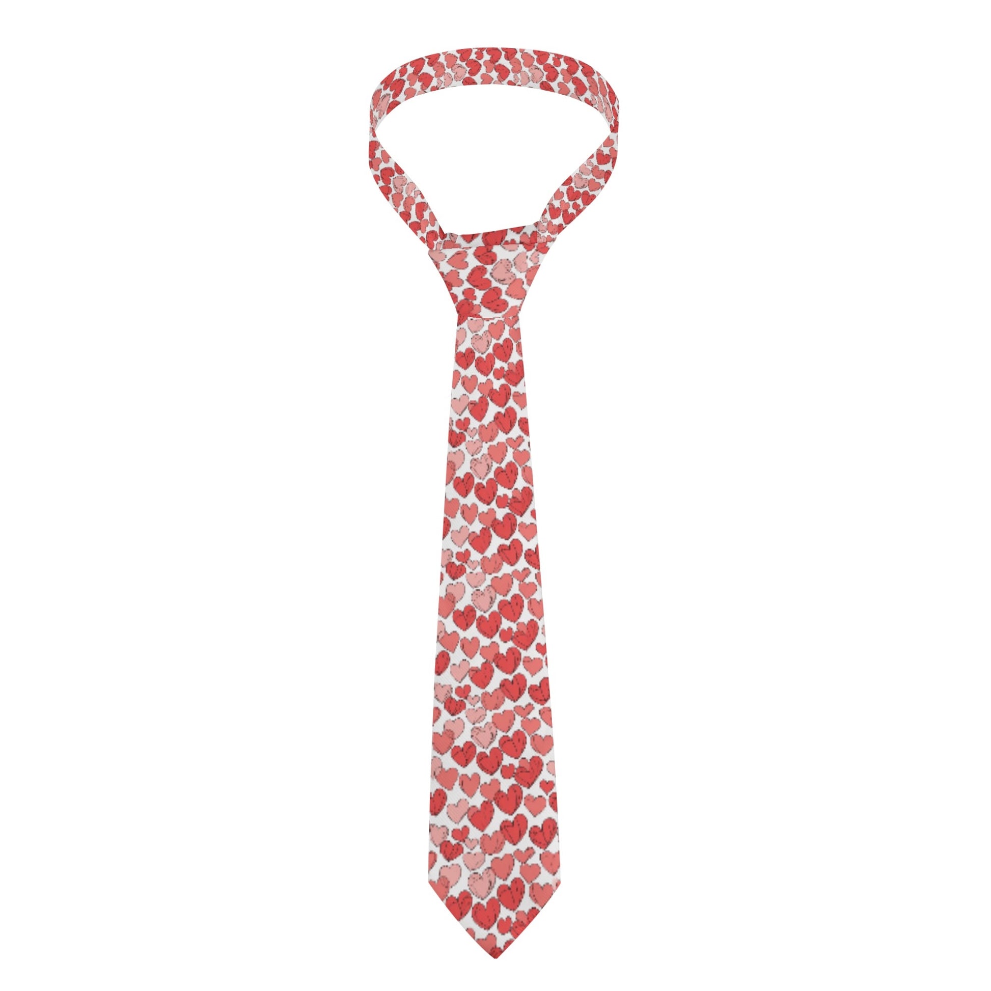 Little Red Hearts Necktie DeRose Seasonal