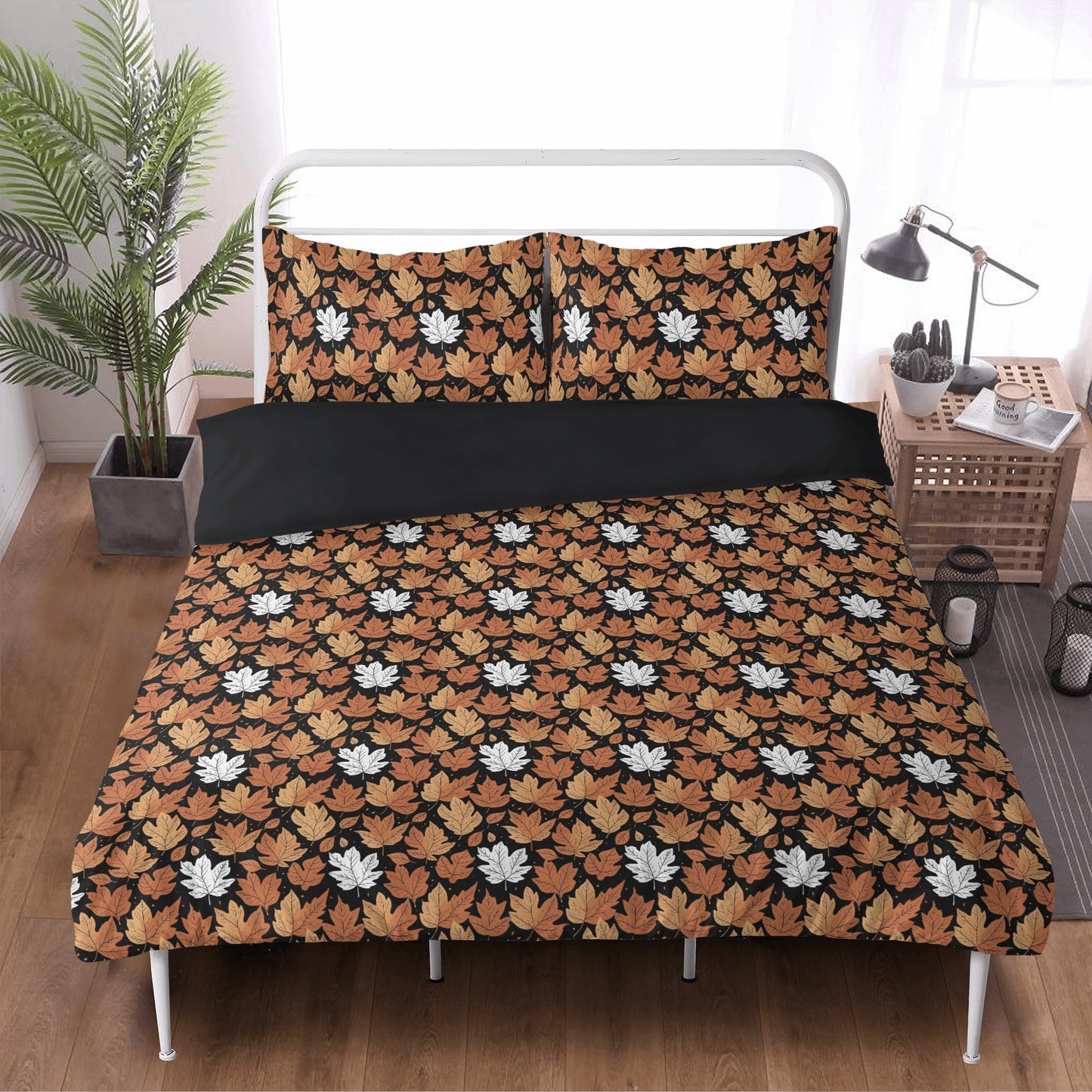 Maple Leaves 3 Pcs Beddings DeRose Seasonal