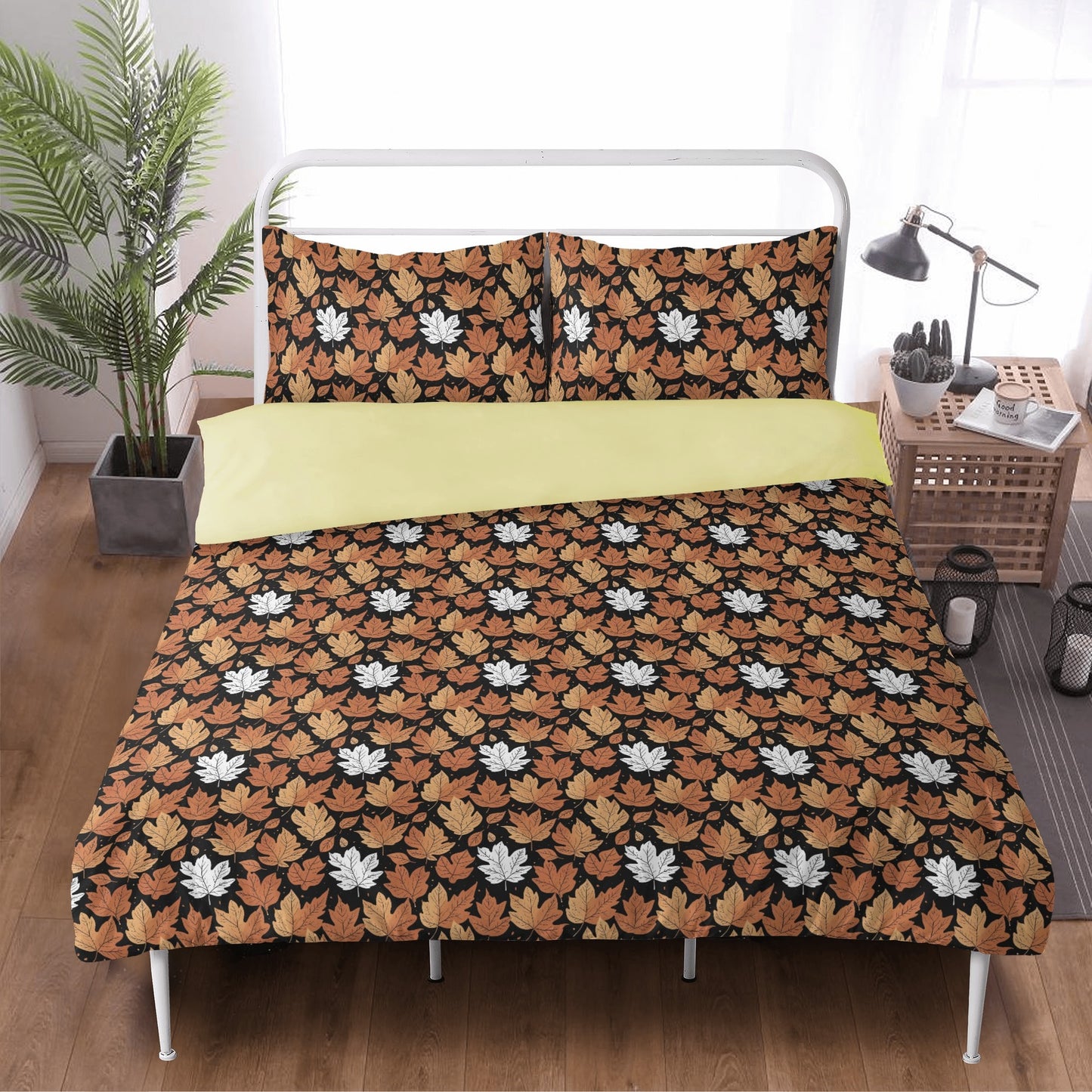 Maple Leaves 3 Pcs Beddings DeRose Seasonal