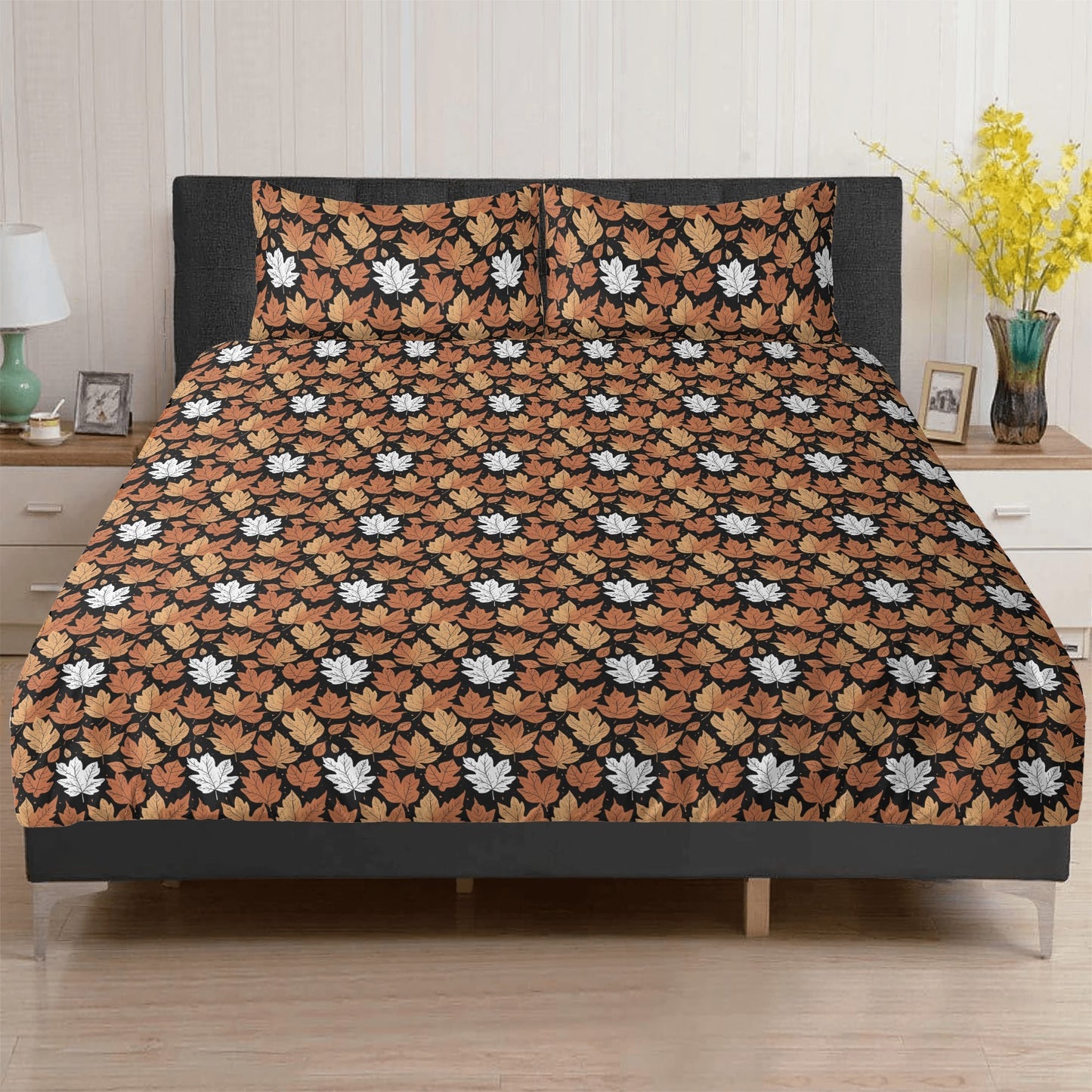 Maple Leaves 3 Pcs Beddings DeRose Seasonal