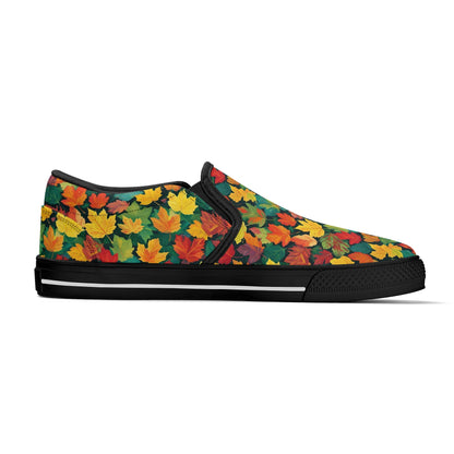 Mens Colorful Leaves Rubber Slip On Shoes DeRose Seasonal