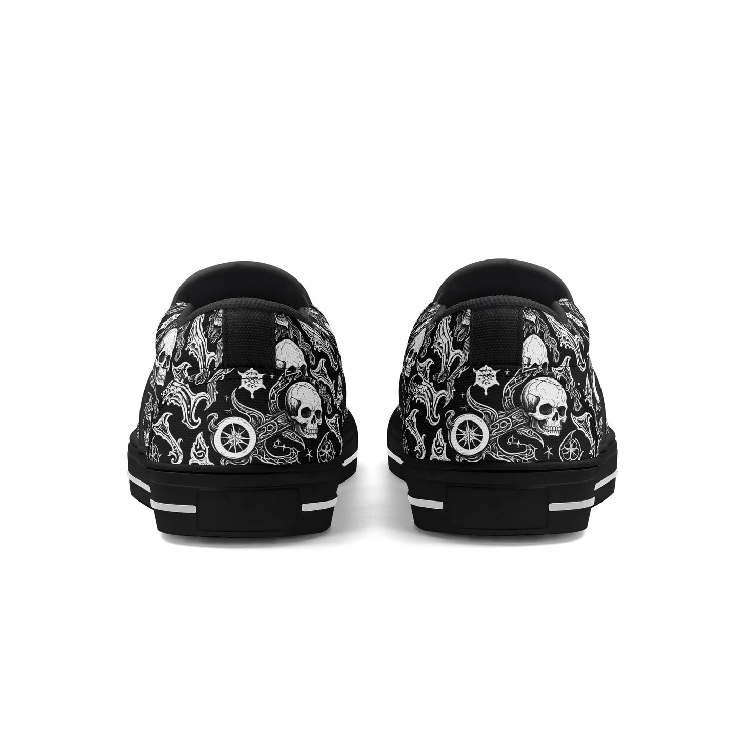 Mens Flying Skulls Rubber Slip On Shoes DeRose Seasonal