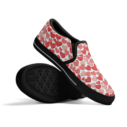 Mens Little Hearts Rubber Slip On Shoes DeRose Seasonal