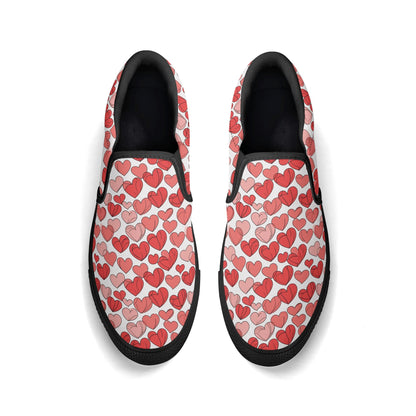 Mens Little Hearts Rubber Slip On Shoes DeRose Seasonal