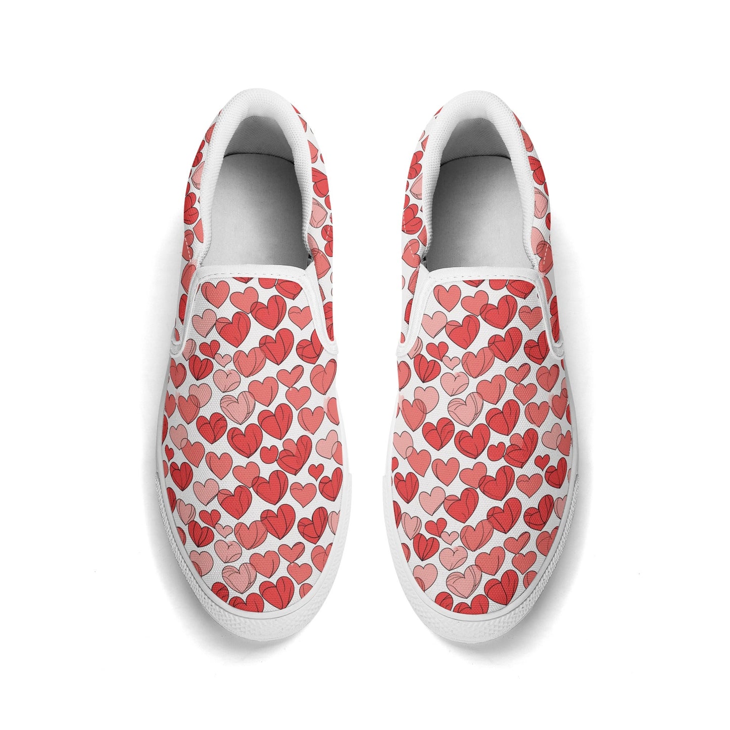 Mens Little Hearts Rubber Slip On Shoes DeRose Seasonal