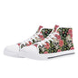 Pink Skulls Mens High Top Canvas Shoes DeRose Seasonal