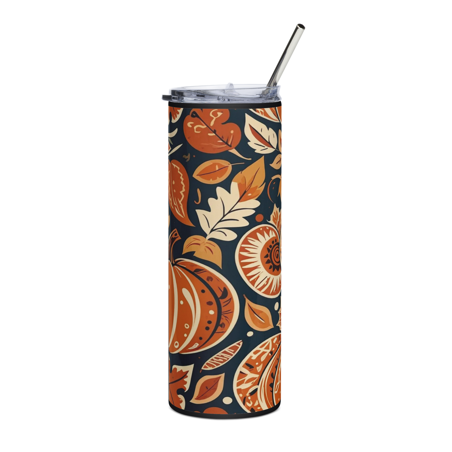 Pumpkin Leaves Stainless steel tumbler DeRose Seasonal