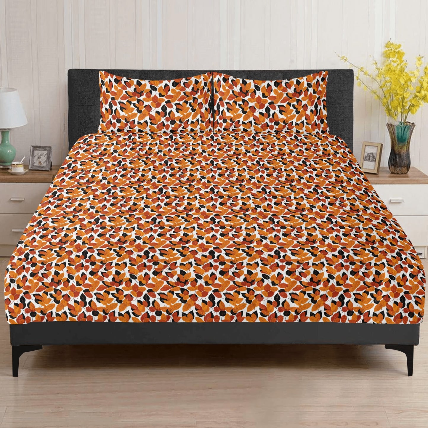 Red Autumn 3 Pcs Beddings DeRose Seasonal