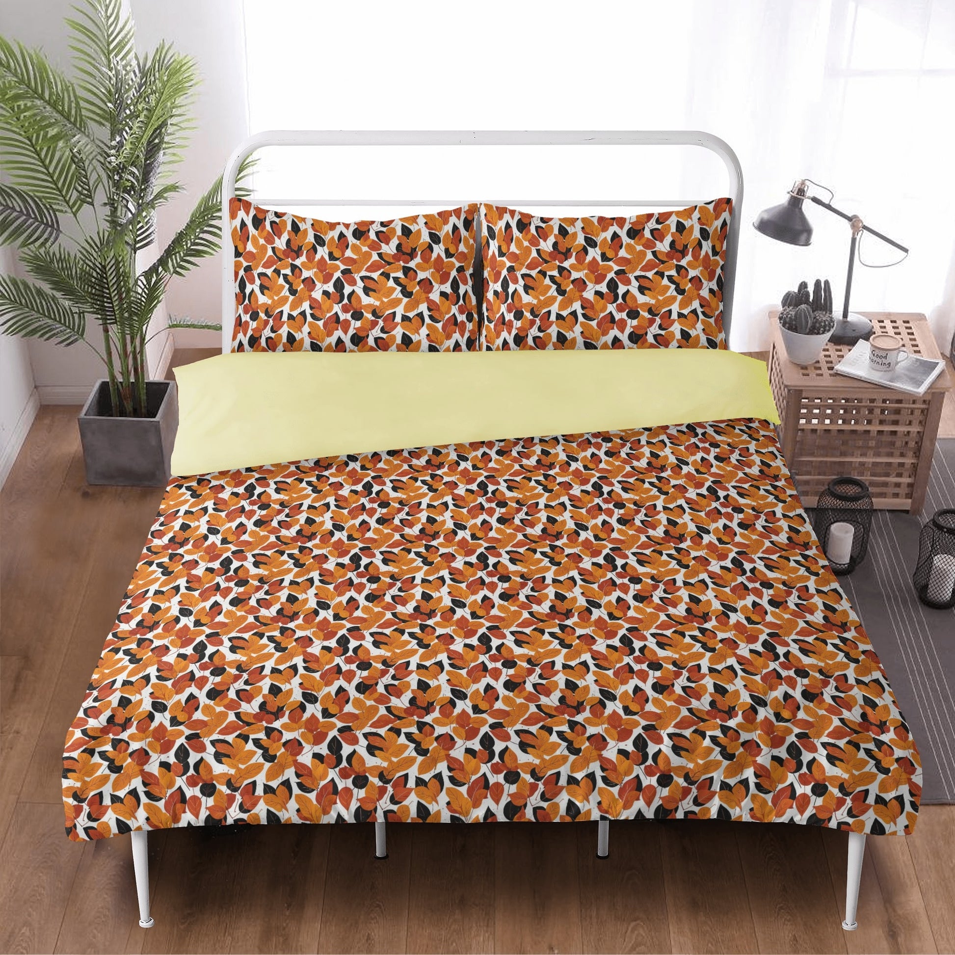 Red Autumn 3 Pcs Beddings DeRose Seasonal