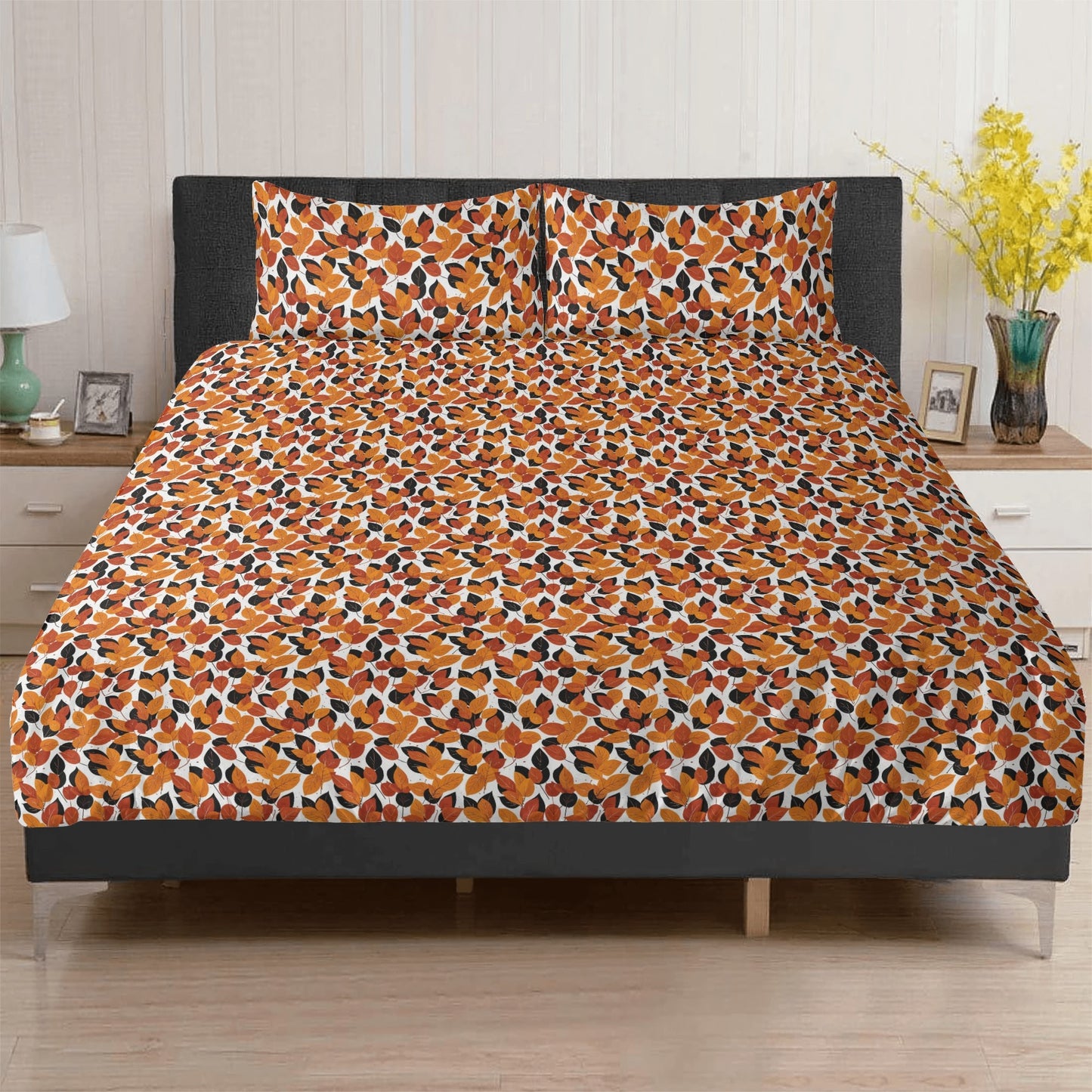 Red Autumn 3 Pcs Beddings DeRose Seasonal