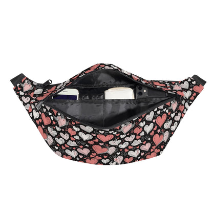 Red Hearts Fanny Pack DeRose Seasonal