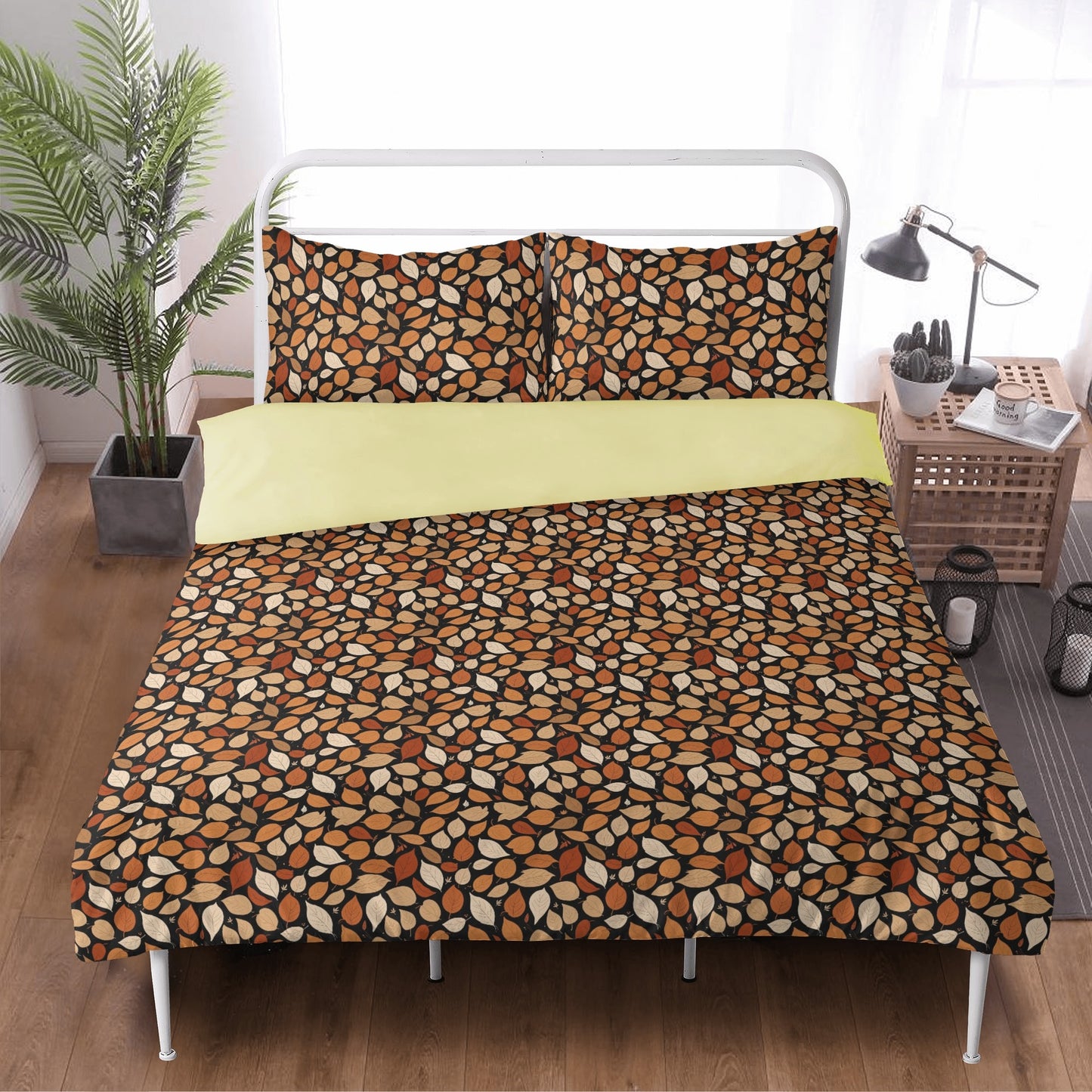 Red Leaves 3 Pcs Beddings DeRose Seasonal