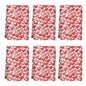 Red Little Hearts Hand Towels (6 Pcs) DeRose Seasonal