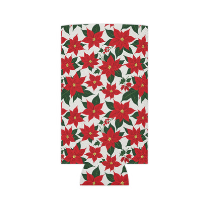 Red Poinsettia Can Cooler BOGO 50% Off DeRose Seasonal