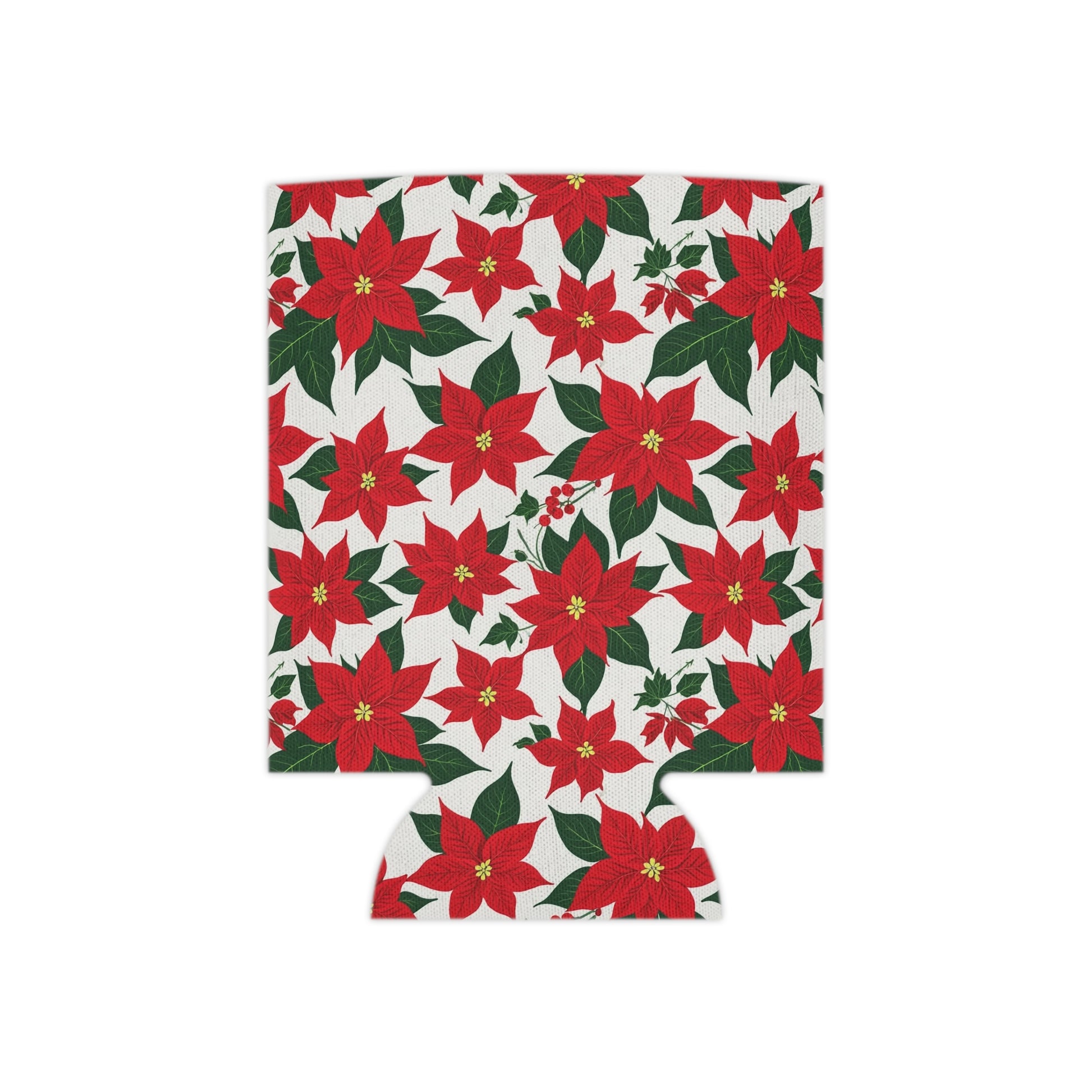 Red Poinsettia Can Cooler BOGO 50% Off DeRose Seasonal