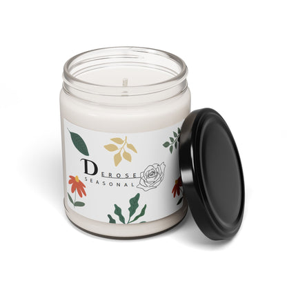 Scented Soy Candle, 9oz DeRose Seasonal