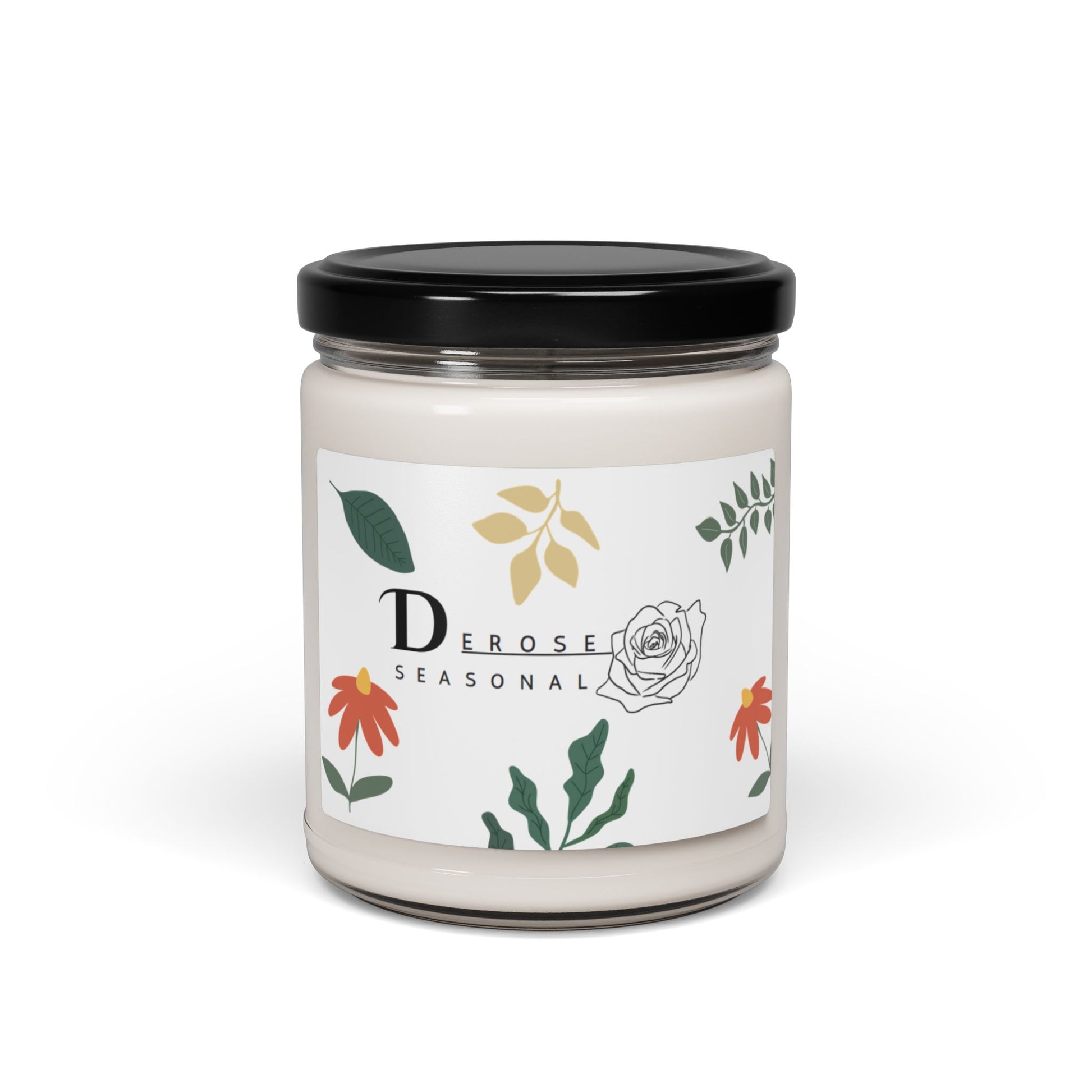 Scented Soy Candle, 9oz DeRose Seasonal