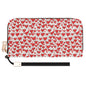 Scribble Hearts Leather Zipper Wristlet Wallet DeRose Seasonal