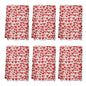 Scribbled Hearts Hand Towels (6 Pcs) DeRose Seasonal