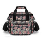 Skull and Pink Rose Insulated Leakproof Cooler Bag Lunch Box DeRose Seasonal