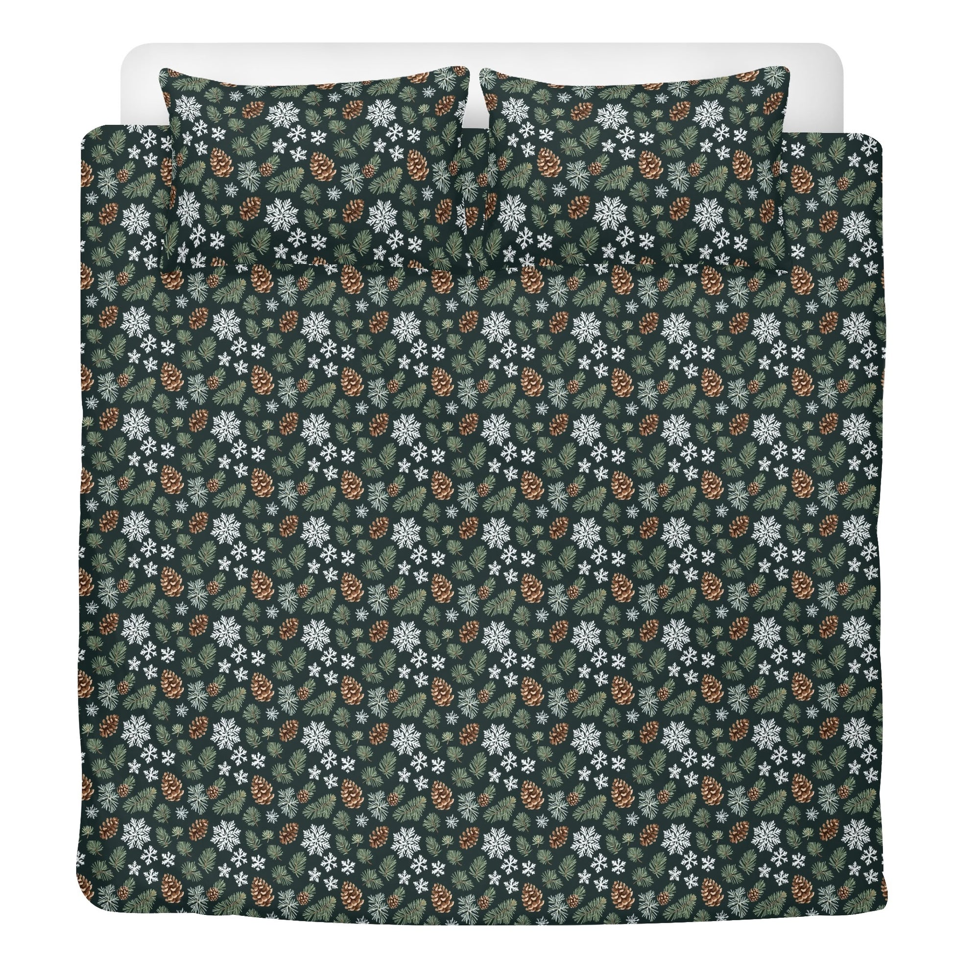 Snowflake Pine 3 Pcs Beddings DeRose Seasonal