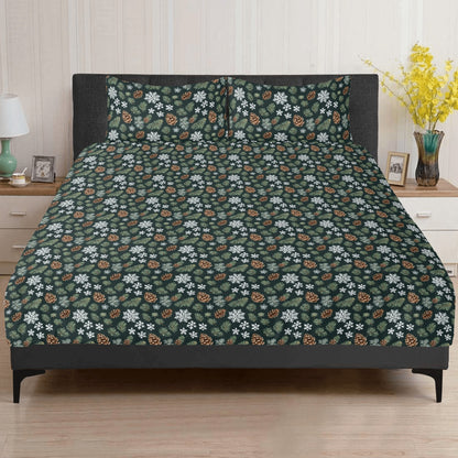 Snowflake Pine 3 Pcs Beddings DeRose Seasonal