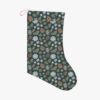 Snowflake Pine Christmas Santa Stockings DeRose Seasonal