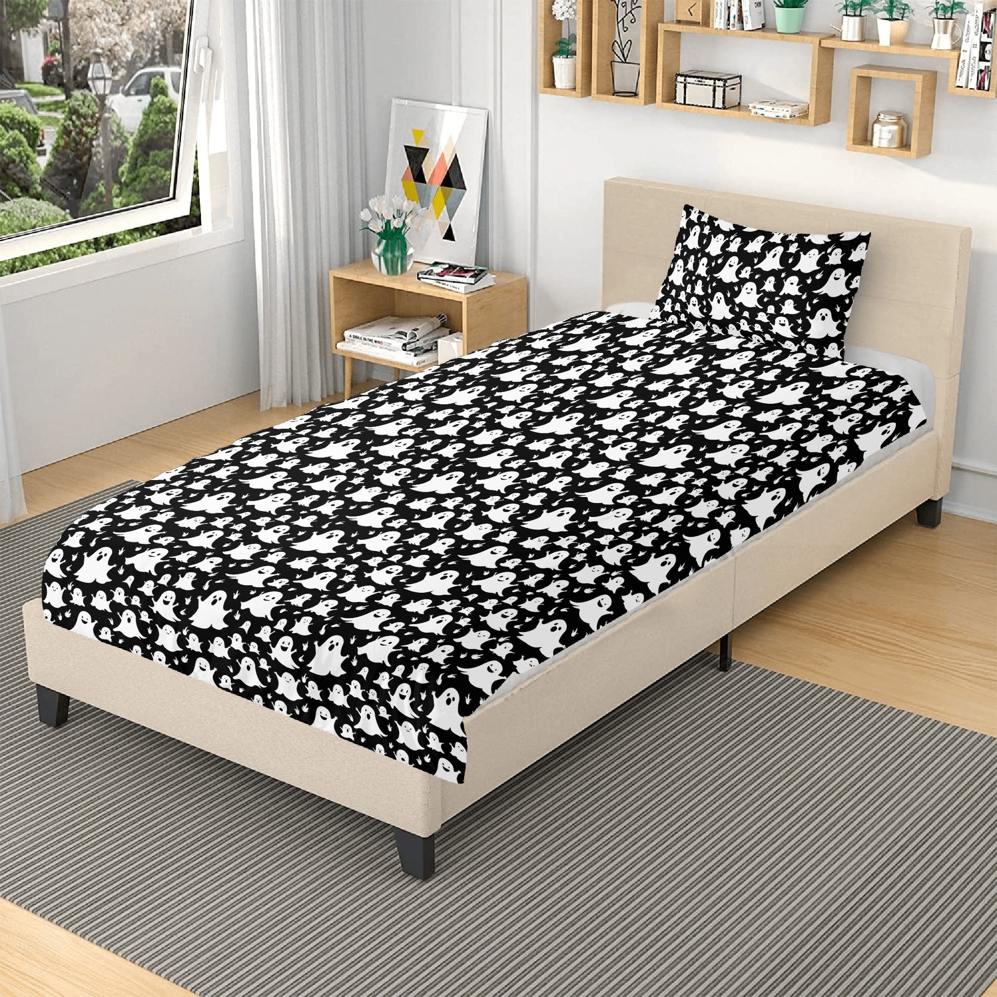 Spooky Ghost 3 Pcs Beddings DeRose Seasonal