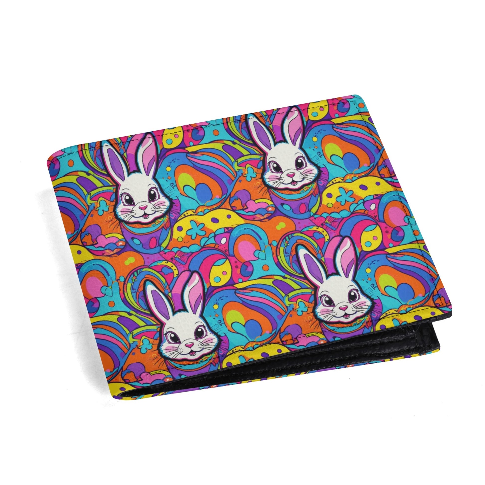 Trippy Bunny Leather Folded Wallet DeRose Seasonal