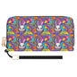 Trippy Bunny Leather Zipper Wristlet Wallet DeRose Seasonal