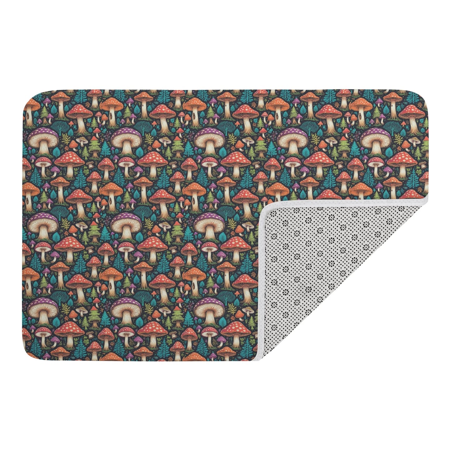 Trippy Shrooms Plush Doormat DeRose Seasonal