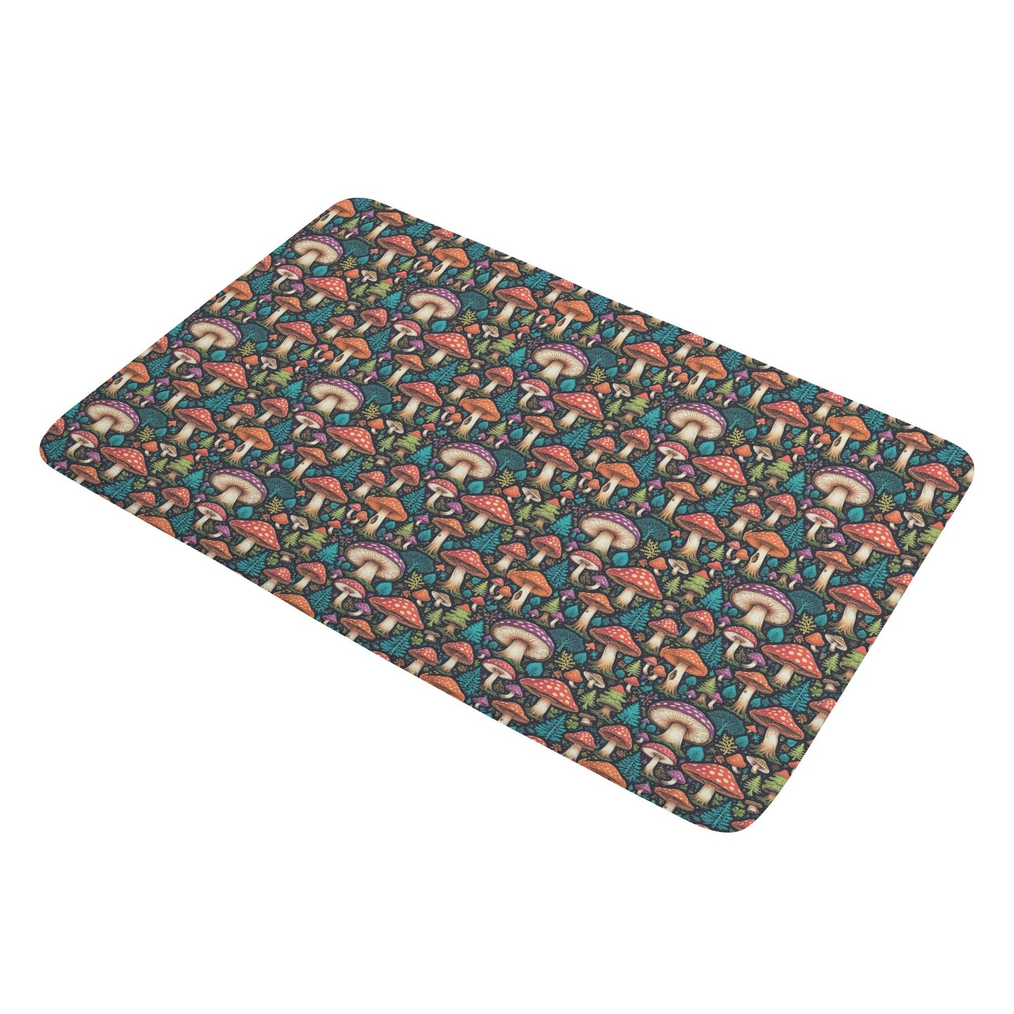 Trippy Shrooms Plush Doormat DeRose Seasonal