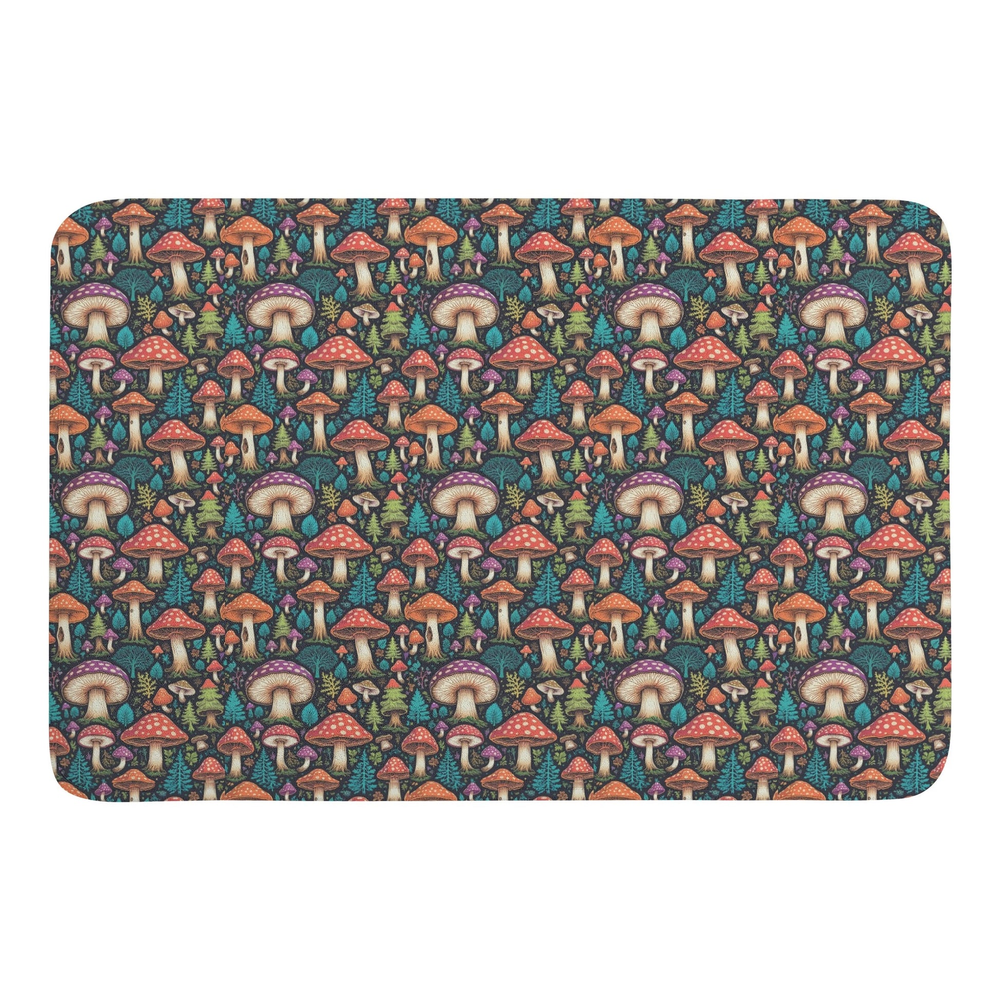 Trippy Shrooms Plush Doormat DeRose Seasonal