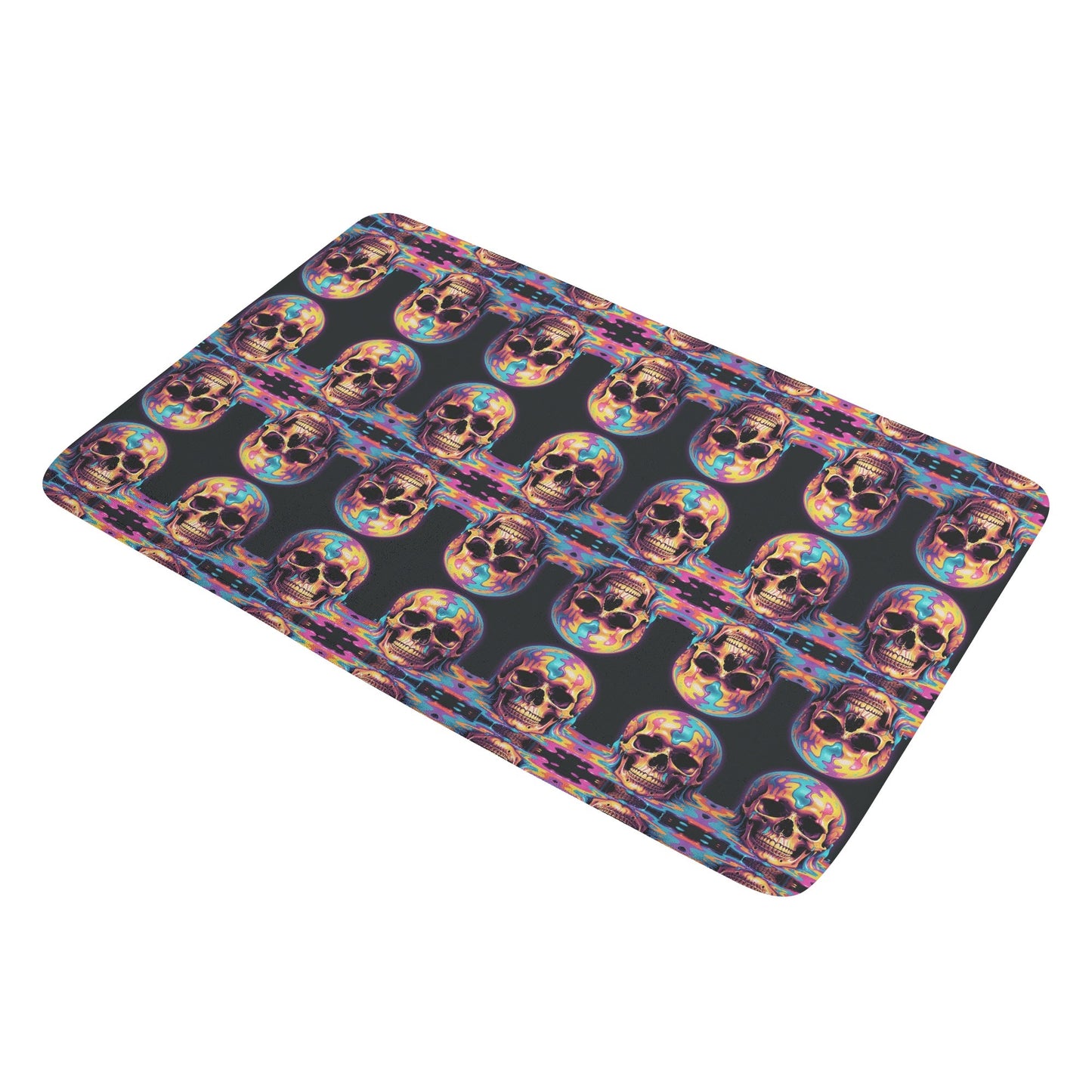 Trippy Skulls Plush Doormat DeRose Seasonal