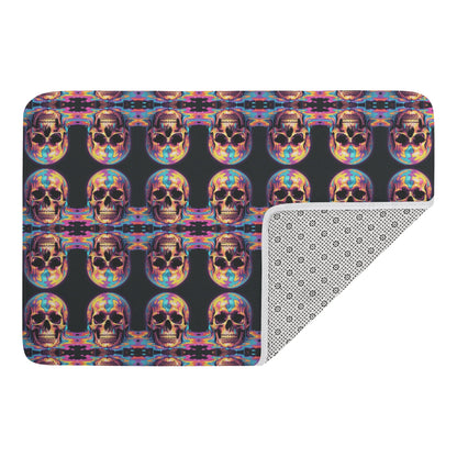 Trippy Skulls Plush Doormat DeRose Seasonal