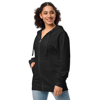 Unisex fleece zip up hoodie DeRose Seasonal