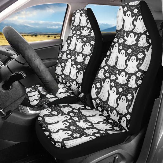 Vintage Ghost Microfiber Car Seat Covers - 3Pcs DeRose Seasonal