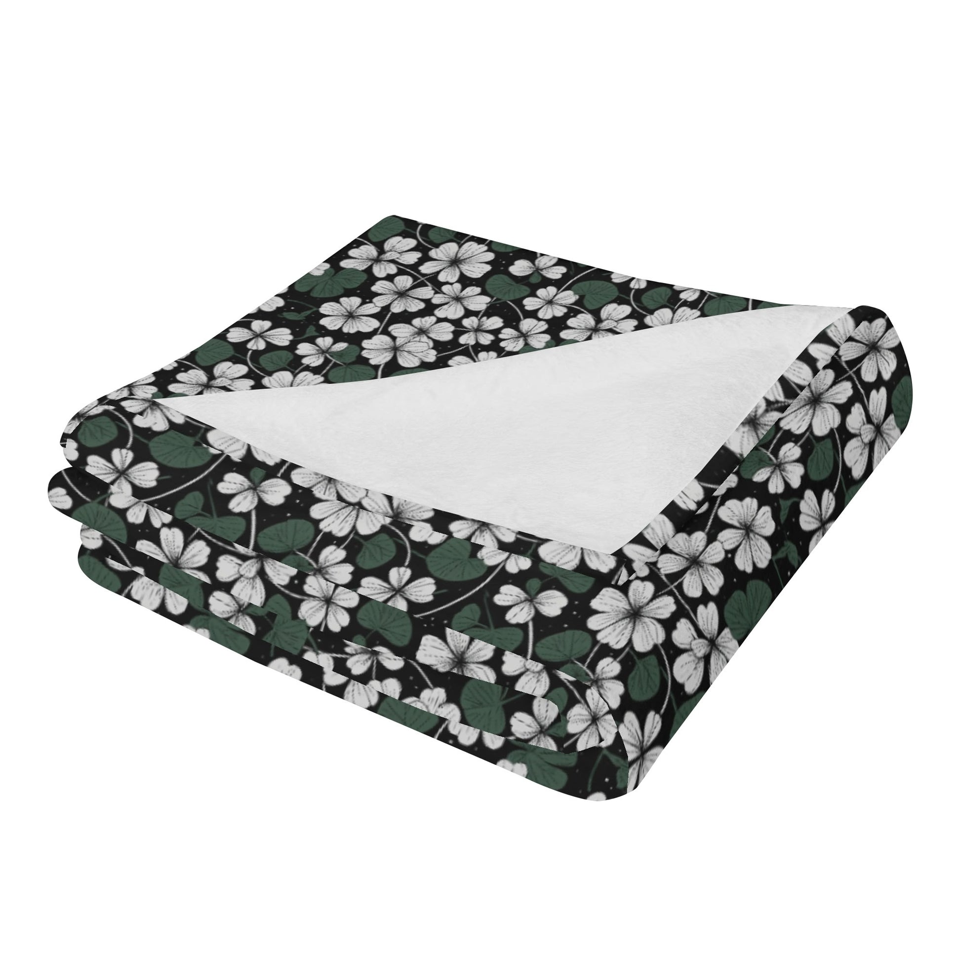 White Clover Flannel Breathable Blanket 4 Sizes DeRose Seasonal