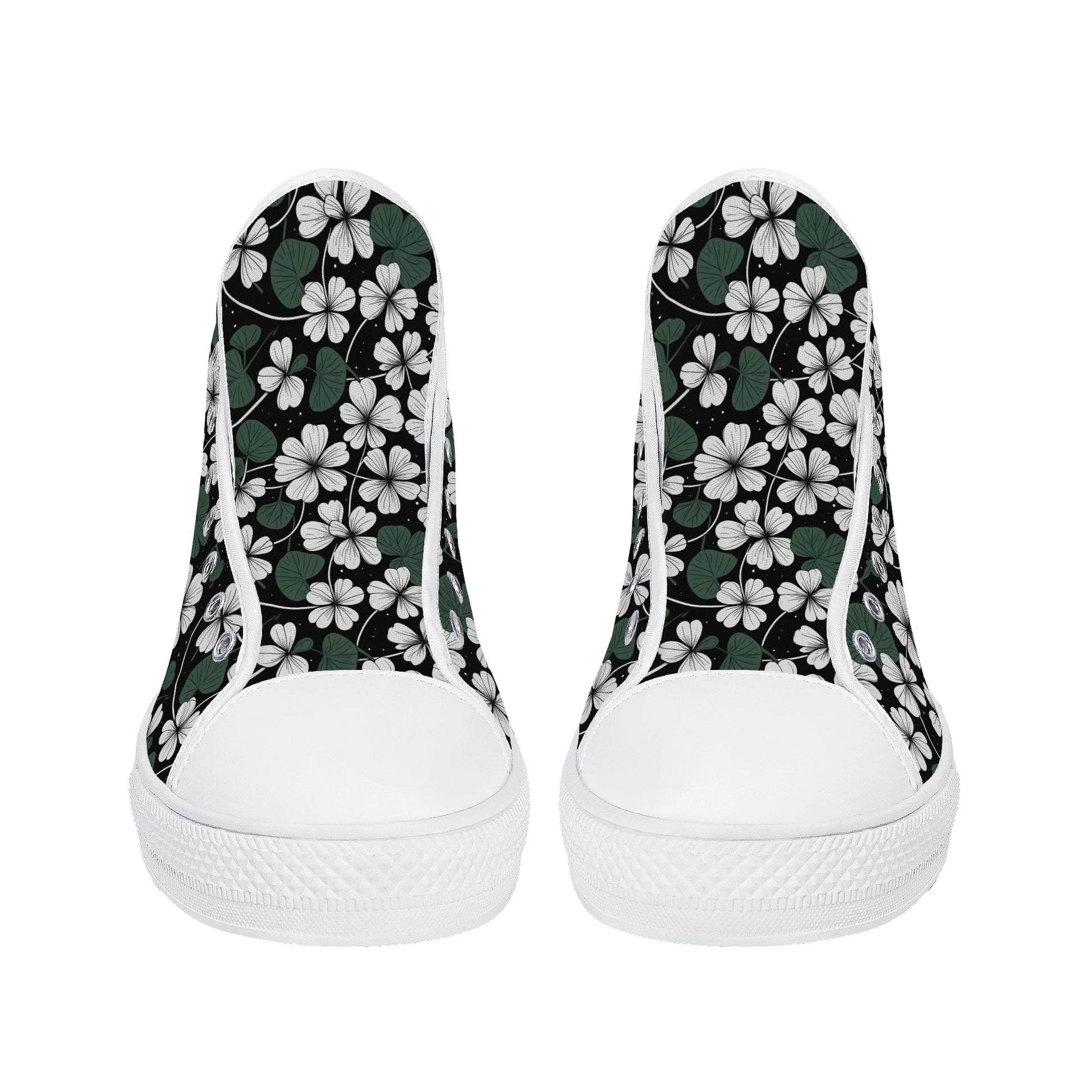 White Clover Mens High Top Canvas Shoes DeRose Seasonal